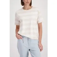 Monari Sweatshirt Sweatshirt Ringel Regular fit mit Rundhalsausschnitt