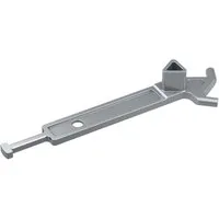 BASI Steckschloss Pfostenschlüssel (Packung), für Absperrpfosten, Innen-Dreikant 17mm, Öffnungs-/Entriegelungshaken