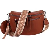 MIRROSI Bauchtasche Damen Taschen, Umhängetasche, Brusttasche, 30x20x9cm Veganes Leder (Schultertasche für jeden Anlass, (dazu 1x Münzbeutel und 1x Schlüsselband), Crossbody Bag, Bohemian gemusterten& verstellbaren Schulterriemen