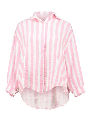 HaILYS - LS C BL Le44ony 8417 offwhite/rose stripe - Gr. - XS