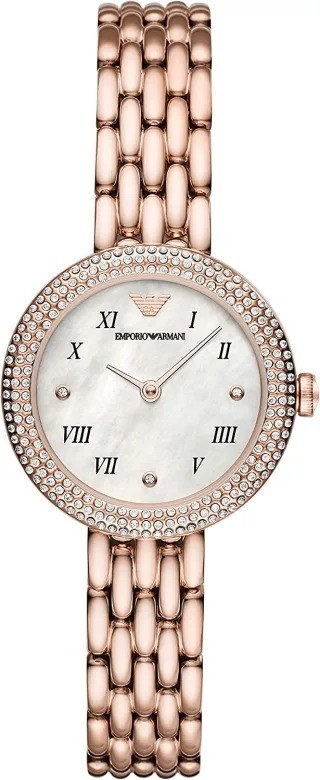 Emporio Armani Rosa roségold Damen Armbanduhr AR11355