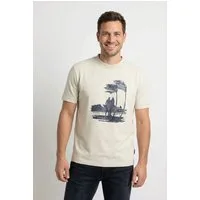 Joop Jeans T-Shirt Lanakila Kontrastfarbener Print