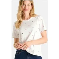 Lieblingsstück Trachtenshirt Shirt Damen - JUNIA - offweiß