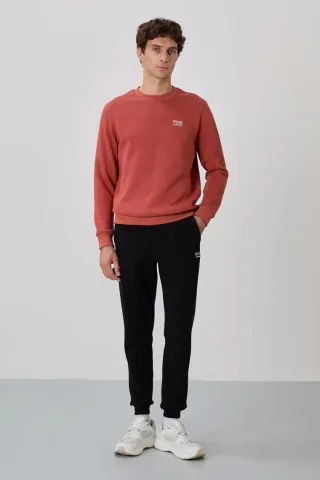 Herren Baumwoll-Polyester Fleece Sweatshirt und Hosen Set