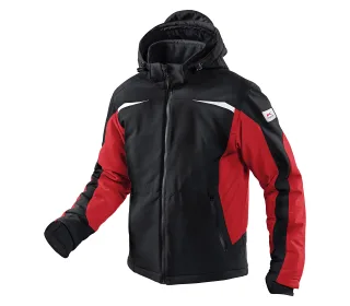 KÜBLER Winter Softshell Jacke schwarz/mittelrot 4XL - 1041 7322-9955-4XL