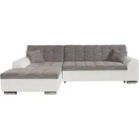 DOMO collection Ecksofa TREVISO viele Bezüge, auch in Cord, L-Form, 267x178 cm, wahlw. mit Bettfunktion, inkl. Zierkissen, Unser Dauertiefpreis