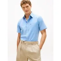 Tommy Hilfiger Kurzarmhemd LIGHT OXFORD SOLID regular fit, Button-down-Kragen