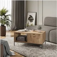 Vicco Couchtisch Eliza, Viking Oak, 90 x 50 cm mit einer Schublade (1-St)