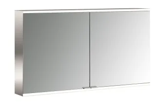emco LED-Lichtspiegelschrank prime 2 Facelift Aufputz, 1200 mm, 2-türig, IP 20 Rückwand weiß, 949706 949706346