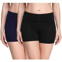 Merry Style Leggings 2Pak Damen Shorts Radlerhose Unterhose Hotpants kurze Hose MS10-284 (2-tlg) elastischer Bund