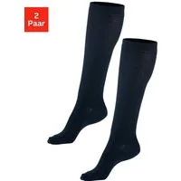 H.I.S Stützkniestrümpfe Damen & Herren Kompressionsstrümpfe, Reisestrümpfe (Packung, 2-Paar, Gr. 35-38 bis 43-46) für Sport, Arbeit, Flug & Schwangerschaft