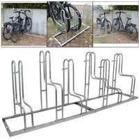 TRUTZHOLM Fahrradständer Fahrradständer für 6 Fahrräder höhenversetzt 210 x 75,5 cm Stahl (Artikel, 1-St), feuerverzinkt