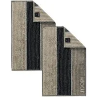 JOOP! Handtuch 2 Stück Joop! Frottier Gästetuch 1658-70 Lines Graphit 30x50, Walkfrottier (2-St)