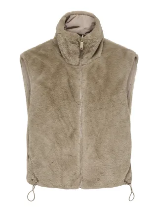 ONLY - ONLDANA FAUX FUR REV.WAISTCOAT OTW CC Silver Mink - Gr. - XL
