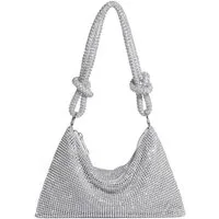 Zaewry Abendtasche Glitzernde Strass-Abendtasche, Clutch für Damen, elegante, kleine Handtasche für besondere Anlässe