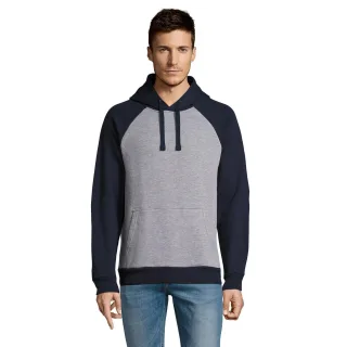 SOLS - "Seattle" Sweatshirt für Herren/Damen Unisex (Grau meliert/Dunkelblau)