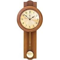 Selva Technik Wanduhr Funk-Pendelwanduhr, aus Kirschbaum, made in Germany