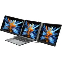 blackview Dual Laptop Bildschirm Erweiterung 14 / 15,3 Zoll Triple Monitor LCD-Monitor (1920x1200 px, Full HD, IPS LCD, Dual-Screen Setup, 100W Pass-Through Charging, Aluminium, TÜV Süd)