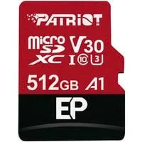 EP Series 512 GB microSDXC, Speicherkarte rot/schwarz, UHS-I U3, Class 10, V30, A1