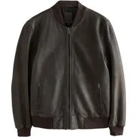 Next Lederjacke Signature Bomberjacke aus Leder (1-St)