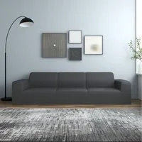 furnicato Sofahusse Dehnbare für 4-Sitzer Sofa 235-300 cm Anthrazit