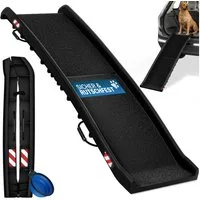 Cadoca Hunderampe, Hunderampe 90KG klappbar 156x40cm Tragegriff mit Sicherungsbügel Auto