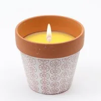 MARELIDA Outdoorkerze Duftkerze Citronella in Tontopf Terrakotta Blumentopf Outdoorkerze (1-tlg)