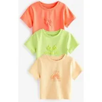 Next T-Shirt Kastige Slogan-T-Shirts, 3er-Pack (3-tlg)