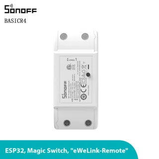SONOFF BASICR4 WiFi ESP32 Chip Smart Switch 10A 2400W Smart Scene Magic Switch Module eWeLink IFTTT APP Remote Control W