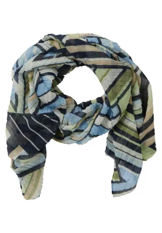 Betty Barclay - Schal mit grafischem Allover-Muster blau