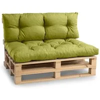 FAVRE Palettenkissen Palettenkissen PPI (Set (Sitzkissen 120x80 +Rückenlehne 120x40)