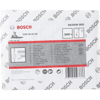 Bosch D-Kopf Streifennagel, verzinkt, glatt - 2608200008