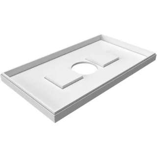 Poresta systems Duschwannenträger 17032774 900 x 750 x 25 mm, zu Kaldewei 387, Höhe: 130mm