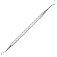 May Nagelhautschieber Eckenheber doppelseitig Edelstahl (16cm), Instrument für Fußpflege