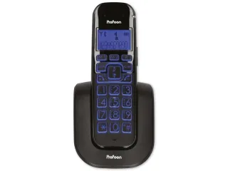 PROFOON DECT-Telefon PDX-2808, mit großen Tasten, schwarz