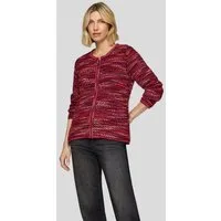 Rabe Strickjacke im Streifen-Design und in Strick-Optik