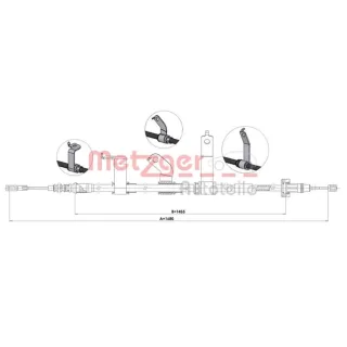 Metzger Handbremsseil hinten links Hyundai Accent 4 KIA Rio