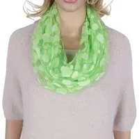 MIRROSI Loop Damen Schal Unifarbe HALBTRANSPARENT, Tolle Muster, Schlauchschal, (ca.160x38cm, zweimal um den Hals wickelbar), sehr leicht und angenehm zu tragen
