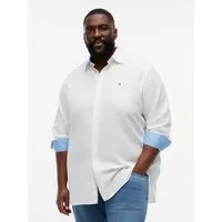 Tommy Hilfiger Big & Tall Langarmhemd BT- LINEN Große Größen Regular Fit Button-down-Leinenmix
