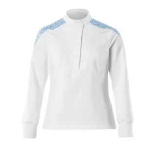 MASCOT Damen Schlupfkasack FOOD & CARE Weiß / Azurblau 4XL - 20062-511-0691-4XL