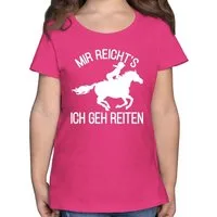 Shirtracer T-Shirt Mir reicht's ich geh Reiten Pferd