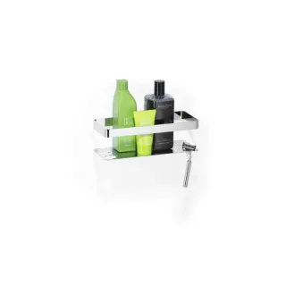 Giese Newport Duschkorb 30817-02 chrom, ohne Glasabzieher, mit Halter für Rasierer