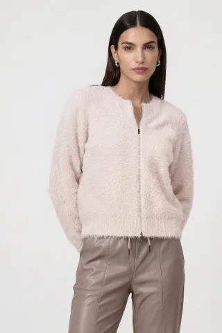 monari - Strickjacke mit flauschiger Haptik rosewater - Gr. - 36