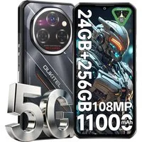 OUKITEL WP62 5G Android 15 Outdoor Smartphone (16,76 cm/6.6 Zoll, 256 GB Speicherplatz, 108 MP Kamera, 24GB+256GB, IP68 Baustellenhandy, 11000mAh, NFC, OTG, GPS)
