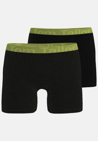 TOM TAILOR BODYWEAR - Wäsche Männlich grün-dunkel-Ringel - Gr. - 5