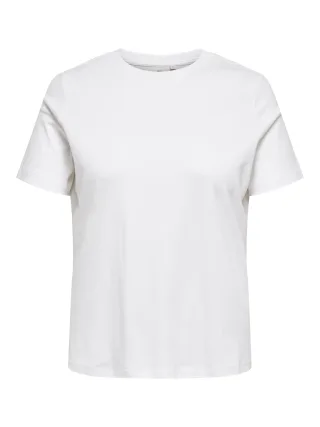 ONLY CARMAKOMA - CARJEN S/S JEANS TEE JRS NOOS Bright White - Gr. - 44