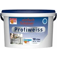 Wilckens Farben Wand- und Deckenfarbe 10 Liter Profiweiss Wandfarbe Weiss