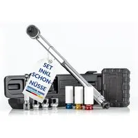 NTG Nutzfahrzeug Technik GmbH Drehmomentschlüssel 1/2" Zoll 40-210Nm 17 19 21 mm Alustecknüsse Auto PKW + Koffer