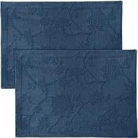 Erwin Müller Platzset Tischset "Arnsberg" 2er-Pack, bügelleicht Uni/Blumen