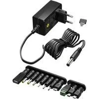 Universal-Netzteil, 36 Watt schwarz, 5V - 15V, max. 2,4A, inkl. 11 Adapter